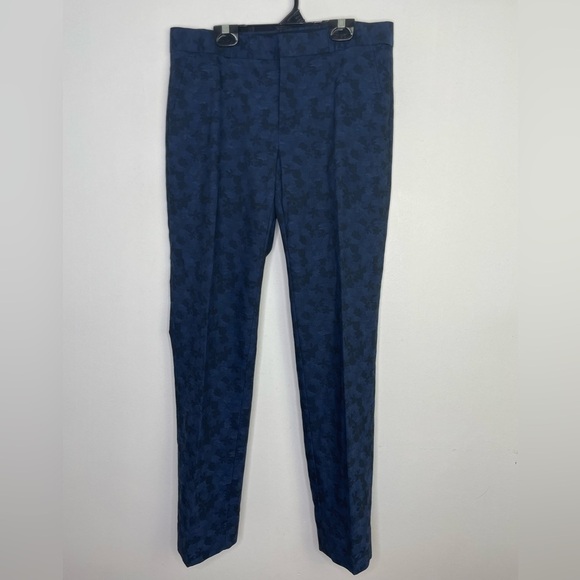 Banana Republic Ryan navy camouflage wool blend trousers - Picture 1 of 8
